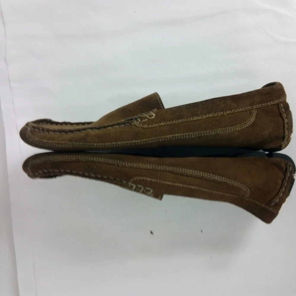 JF J.Ferrar Men's 9.5 Brown Suede Loafer Shoes
